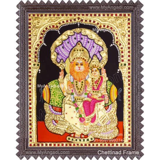 Lakshmi Narasimhar Tanjore Painting