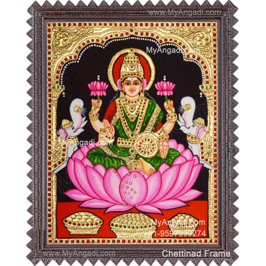 Gajalakshmi Tanjore Painting