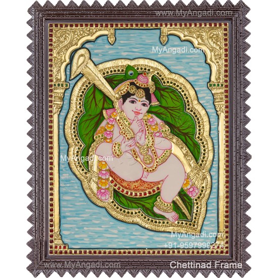 Aalilai Krishna Tanjore Painting