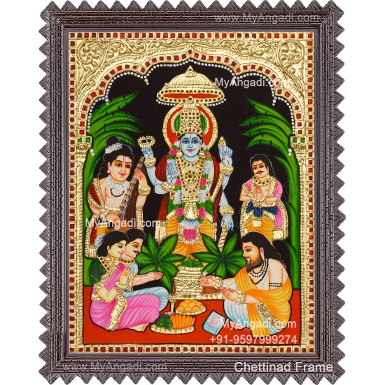 Sathyanarayana Tanjore Painting