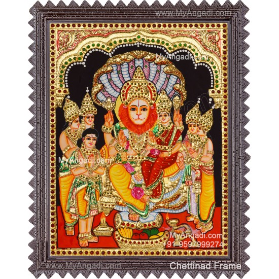 Lakshmi Narasimhar Tanjore Painting