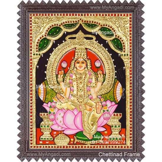 Aishwarya Lakshmi Tanjore Painting, Ishwarya Lakshmi Tanjore Painting