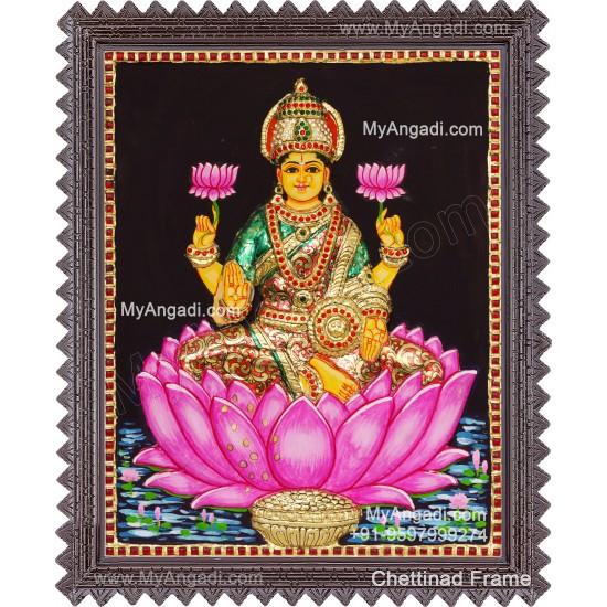 Mahalakshmi 3D Tanjore Painting