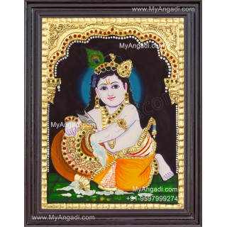 Butter Krishna Tanjore Painting