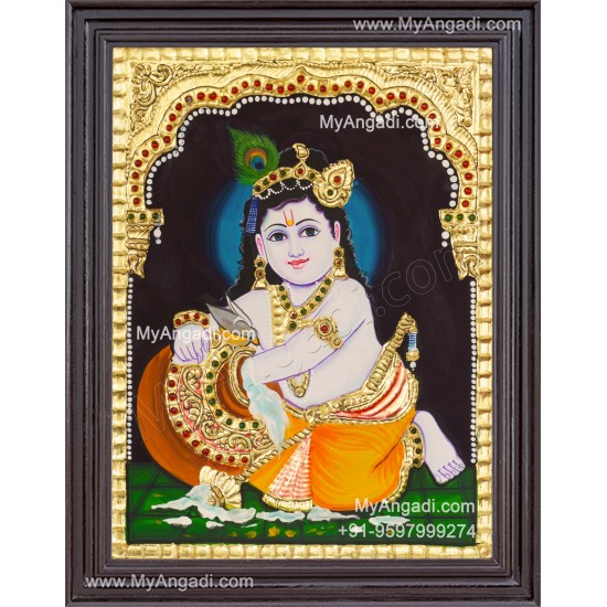 Butter Krishna Tanjore Painting