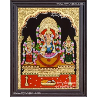 Murugan Valli Deivanai Tanjore Painting