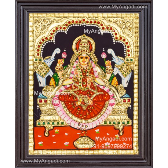 Gajalakshmi Tanjore Painting 