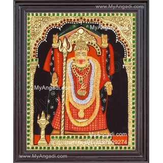 Maa Ugratara Tanjore Painting