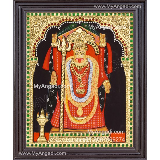 Maa Ugratara Tanjore Painting