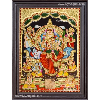 Raja Rajeshwari Tanjore Painting