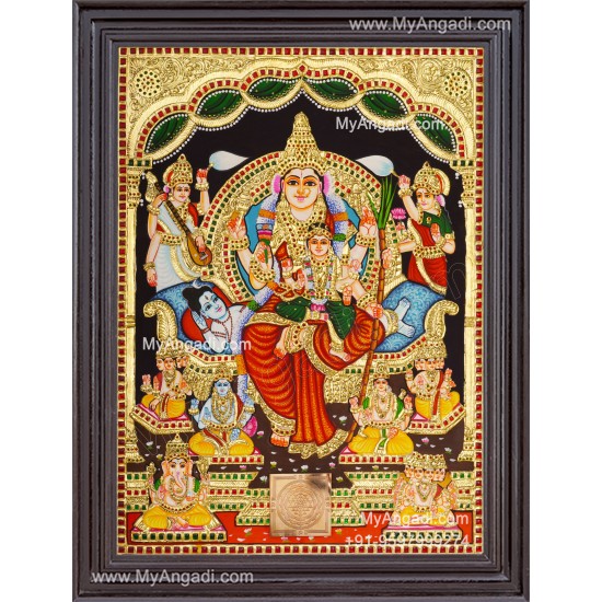 Raja Rajeshwari Tanjore Painting
