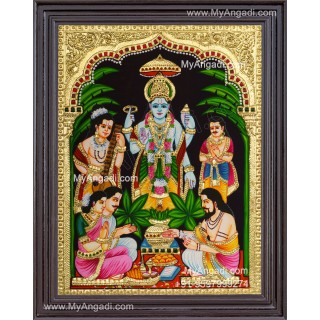 Sathyanarayana Tanjore Painting