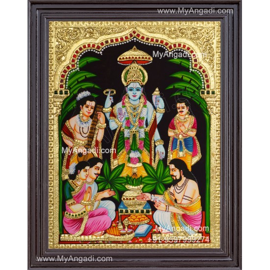 Sathyanarayana Tanjore Painting