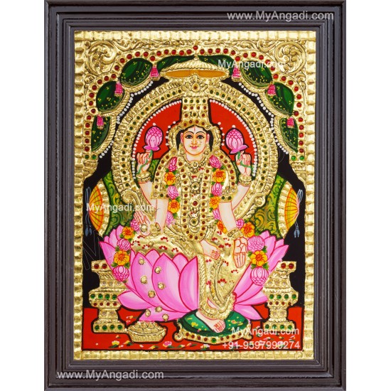 Aishwarya Lakshmi Tanjore Painting, Ishwarya Lakshmi Tanjore Painting