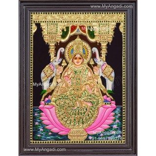 Gajalakshmi Tanjore Painting