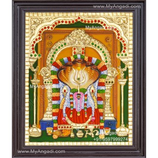 Sri Moongilanai Kamatchiamman Tanjore Painting