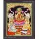 Ganesha Lakshmi Saraswathi Tanjore Painting