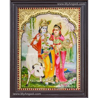Radha Krishna Tanjore Paintings