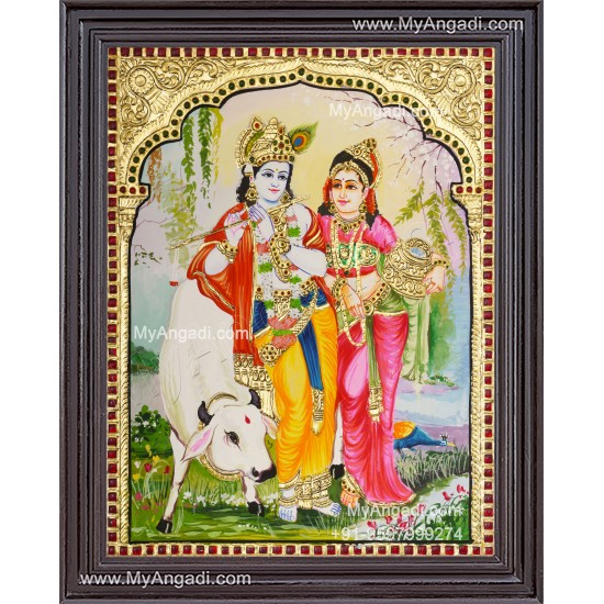 Radha Krishna Tanjore Paintings