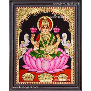 Gajalakshmi Tanjore Painting