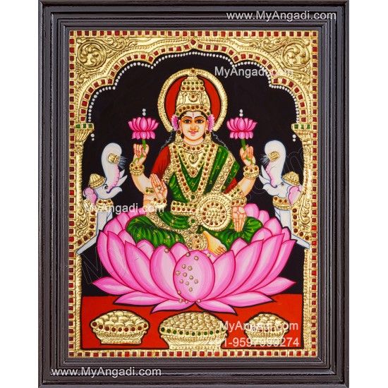 Gajalakshmi Tanjore Painting
