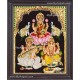Lakshmi Saraswati Ganesha Tanjore Painting