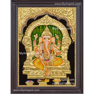 Ganapathi Tanjore Painting Tanjore Painting