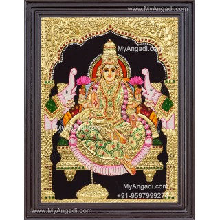 Gajalakshmi Tanjore Painting