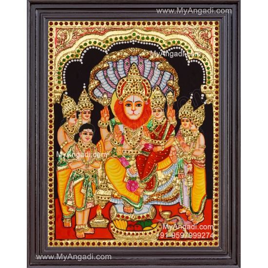 Lakshmi Narasimhar Tanjore Painting