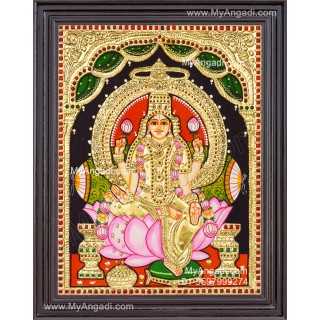 Aishwarya Lakshmi Tanjore Painting, Ishwarya Lakshmi Tanjore Painting