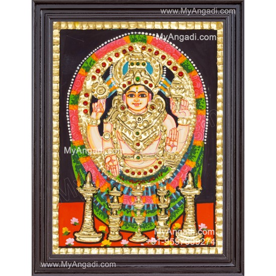 Chottanikara Bagavathi Amman Tanjore Painting