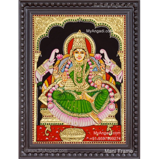 Gajalakshmi Tanjore Painting