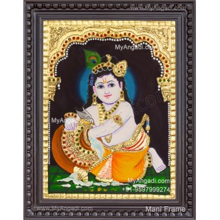 Butter Krishna Tanjore Painting