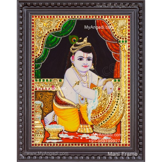 Butter Krishna Tanjore Painting