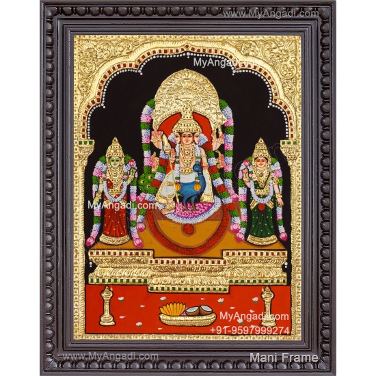 Murugan Valli Deivanai Tanjore Painting