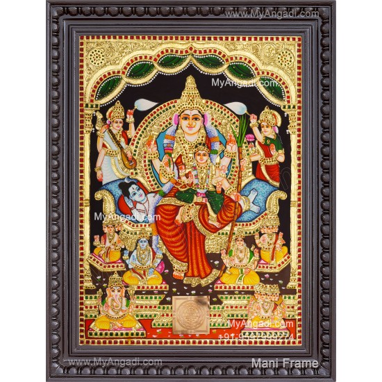 Raja Rajeshwari Tanjore Painting