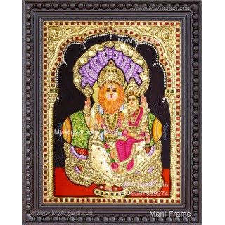 Lakshmi Narasimhar Tanjore Painting
