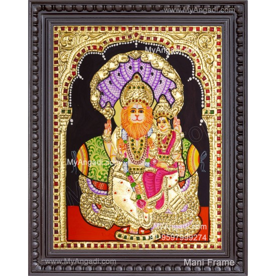 Lakshmi Narasimhar Tanjore Painting