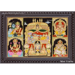 5 Panel Tanjore Painting