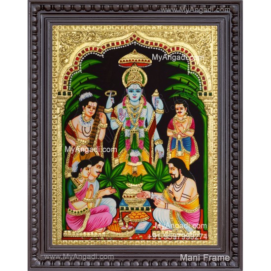 Sathyanarayana Tanjore Painting