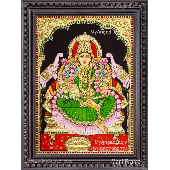Gajalakshmi Tanjore Painting