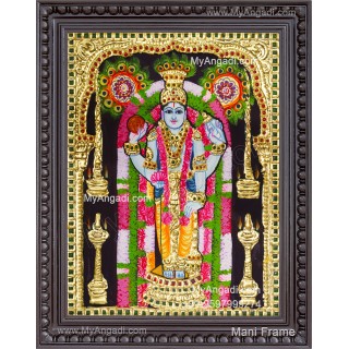 Guruvayurappan Tanjore Painting, Guruvayurappan Tanjore Painting