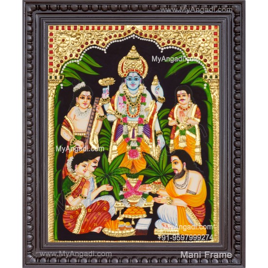 Sathyanarayana Tanjore Painting