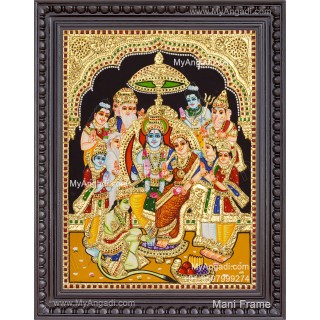 Ramar Pattabhishekam Tanjore Painting