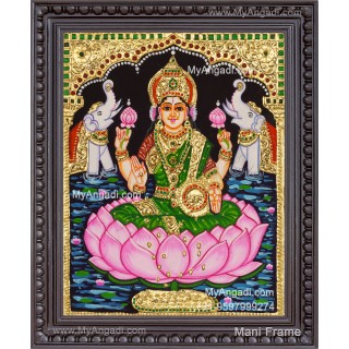 Gajalakshmi Tanjore Painting