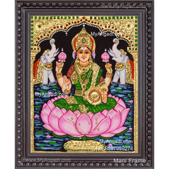 Gajalakshmi Tanjore Painting
