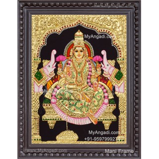 Gajalakshmi Tanjore Painting