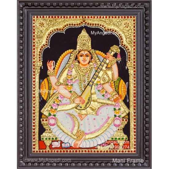 Saraswathi Tanjore Painting