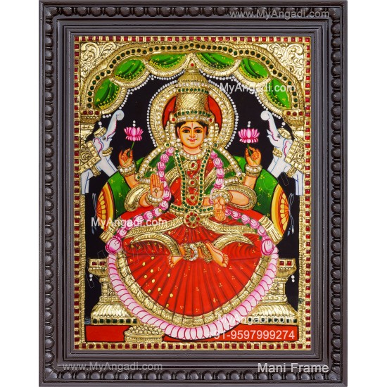 Gajalakshmi 2d Tanjore Painting