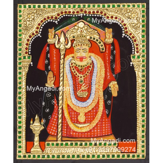 Maa Ugratara Tanjore Painting